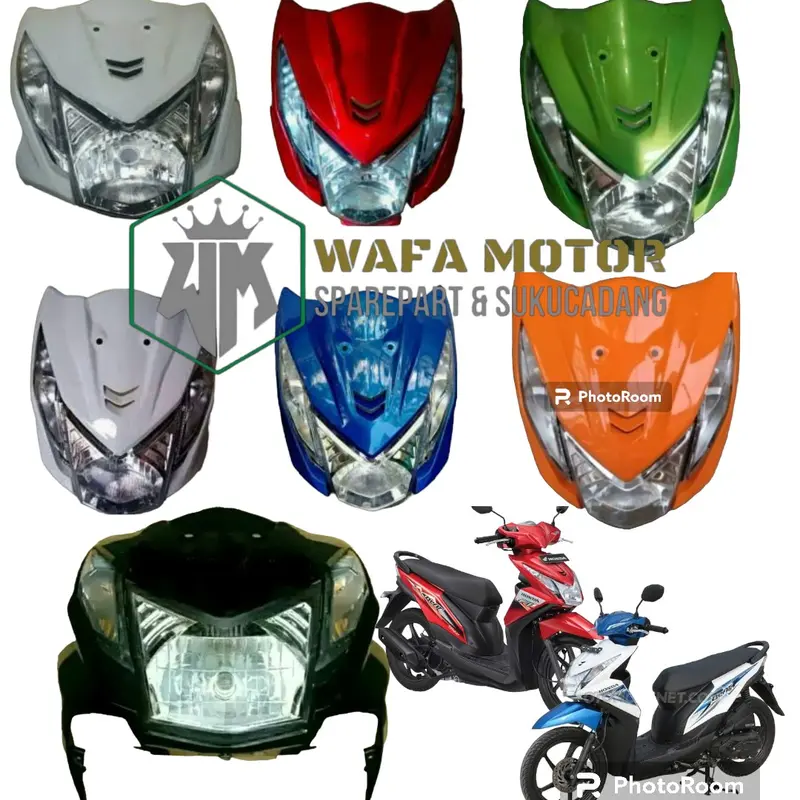 cover tameng body komplit lampu depan sein depan beat fi dan esp 2013 2014 2015 merah hitam putih hijau biru oren Motor 0