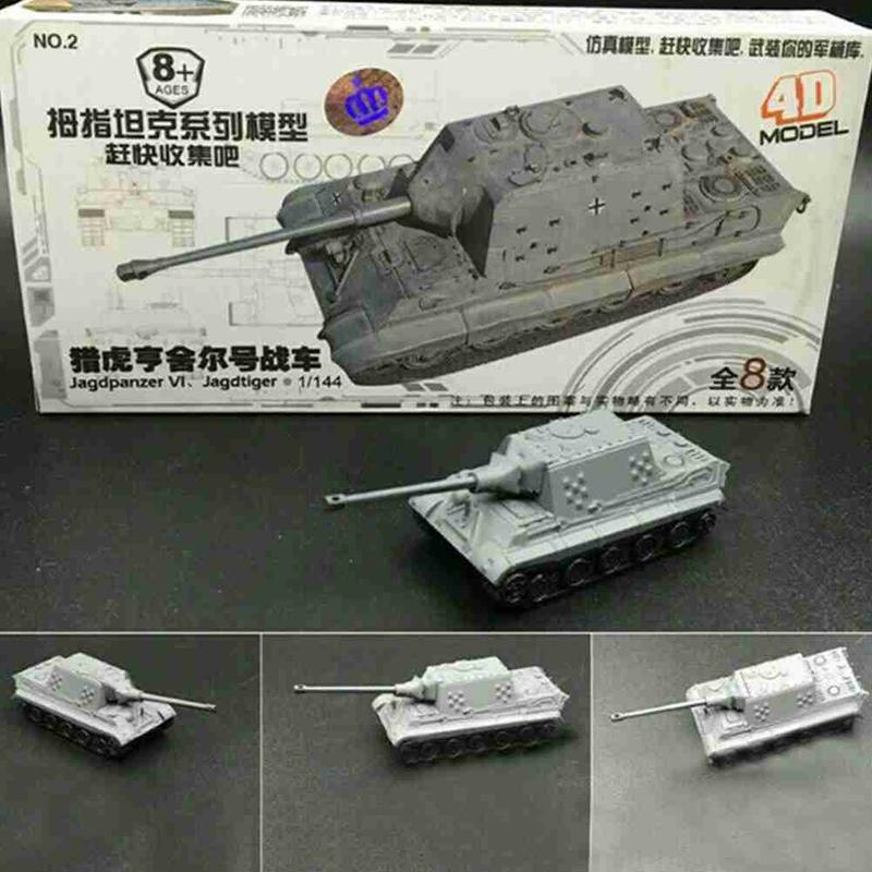 Product Introduction of 1:144 4D Finished Tank Model Main Battle Mini Thumb DIY Toy Model Tank Model Tank Battle 19