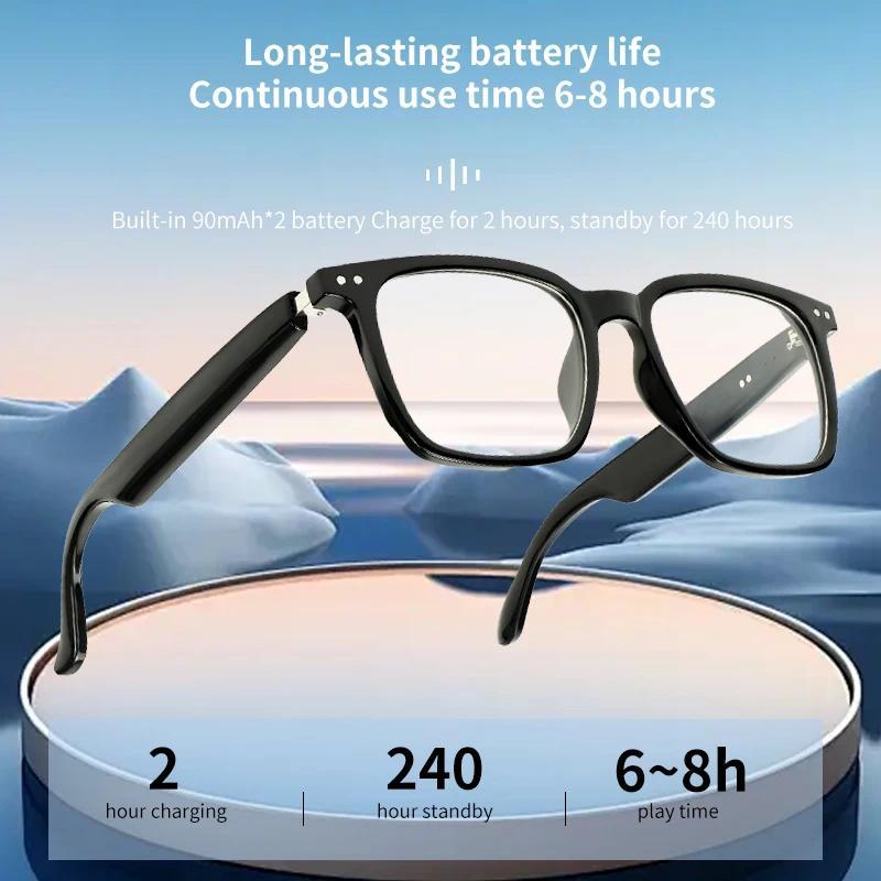 Smart Bluetooth 5.0 AI Glasses with App Control Wireless Music Sunglasses for Calls, Translation, Sport Mode &  AI Eyewear - Image 2