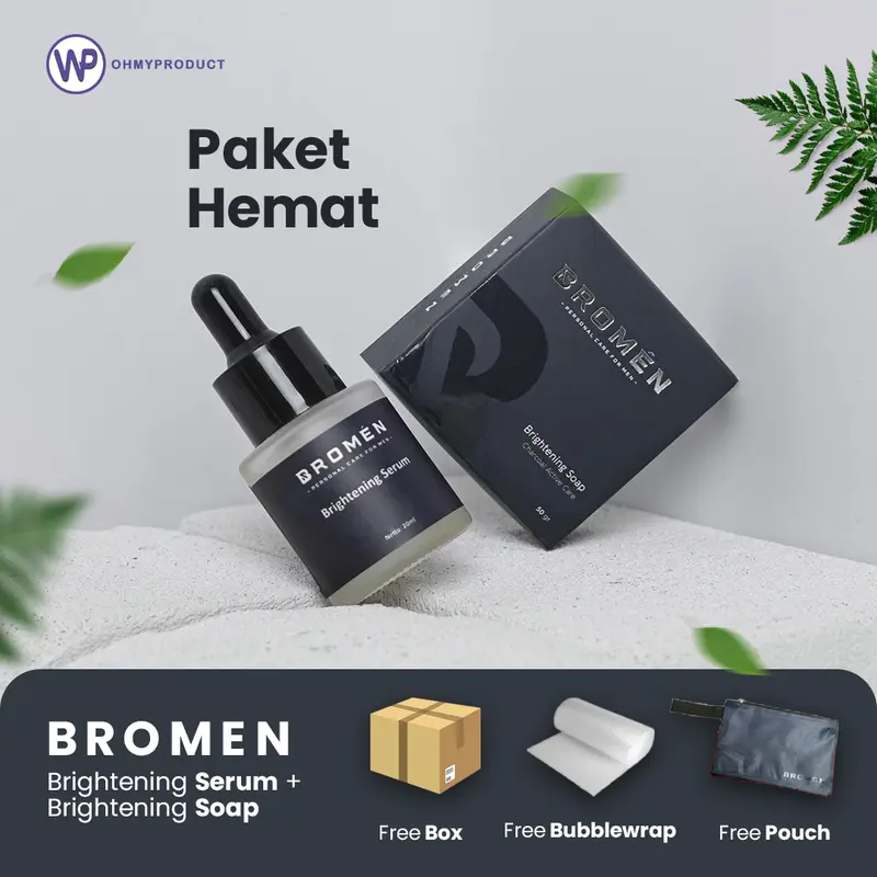 Paket Lengkap Dijamin Wajah Putih Sabun + Serum BROMEN 1