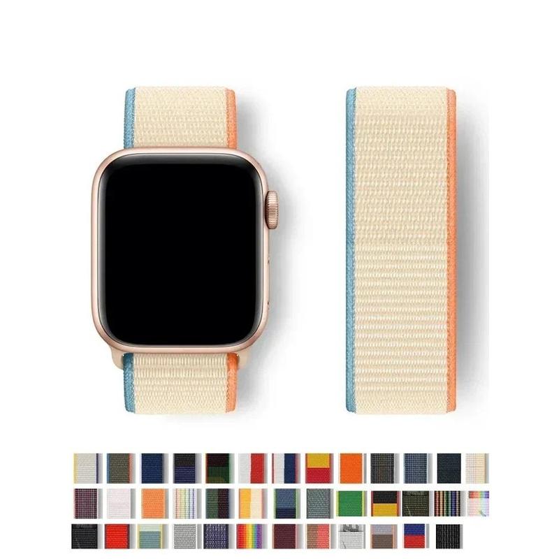  Dây đeo Vòng tay thể thao bằng Nylon Tương thích với Apple Watch Ultra-2 Có sẵn trong 49mm 44mm 40mm 45mm 41mm Dòng iWatch 9 8 se 7 6 5 4 3 Bảo vệ thể thao Phụ Kiện Smartwatch 
