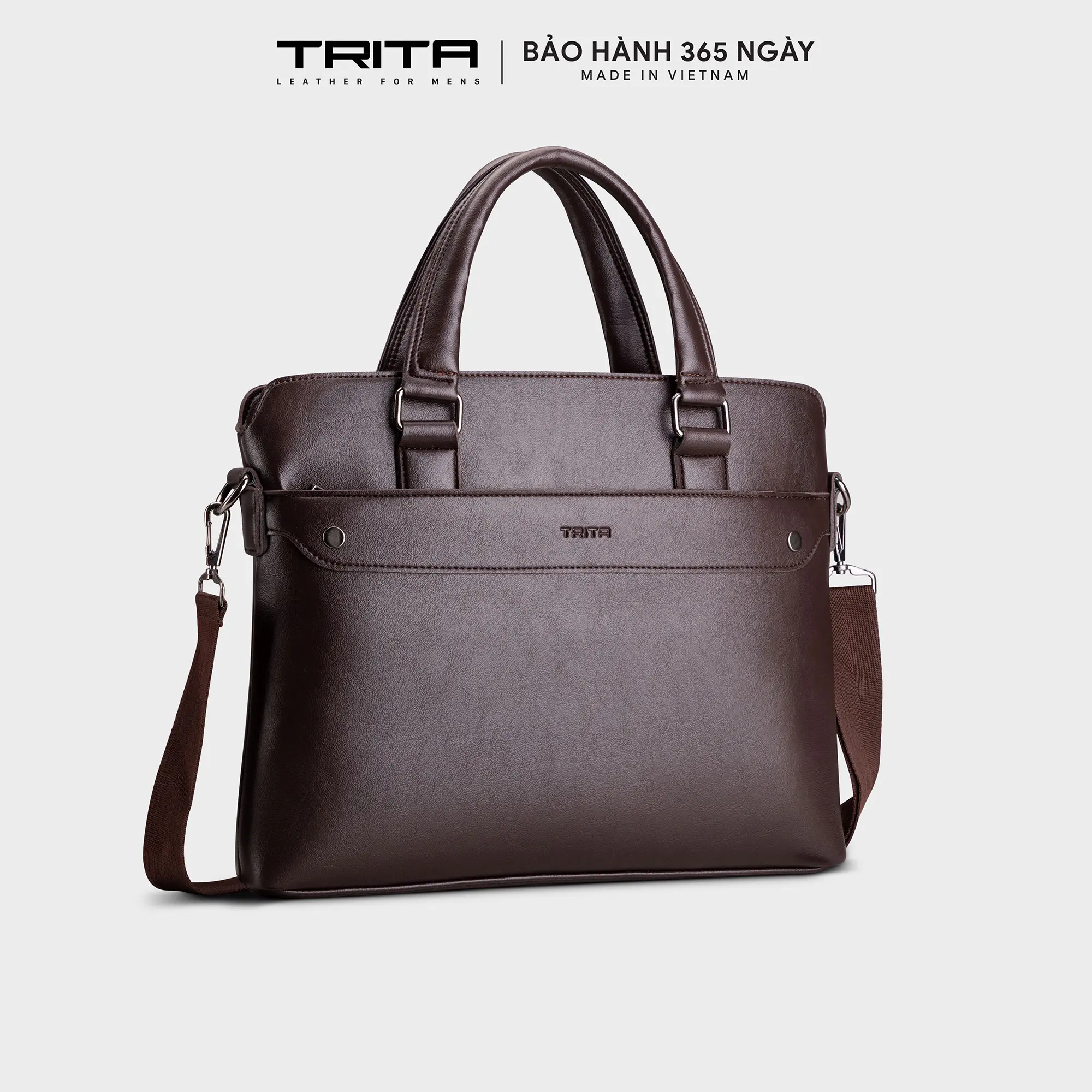 Cặp công sở nam TRITA (Cặp da cỡ lớn thời trang công sở TCA17)