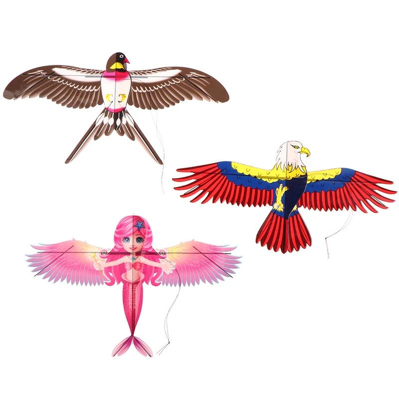 Product Introduction of Cartoon Children Kite Mini Plastic Toys Kite + 40cm Hand Brake Fishing Rod Outdoor Toys For Kids Gifts 19