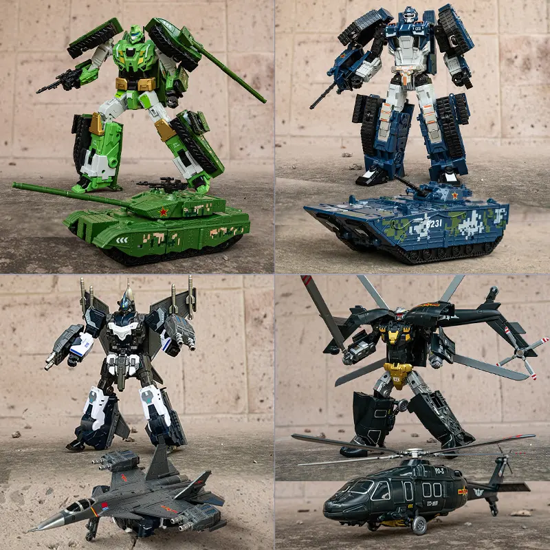 Transformers Robot Toy Military Plane Car Tank Action Figure Alloy Children's Model Ages 3-6