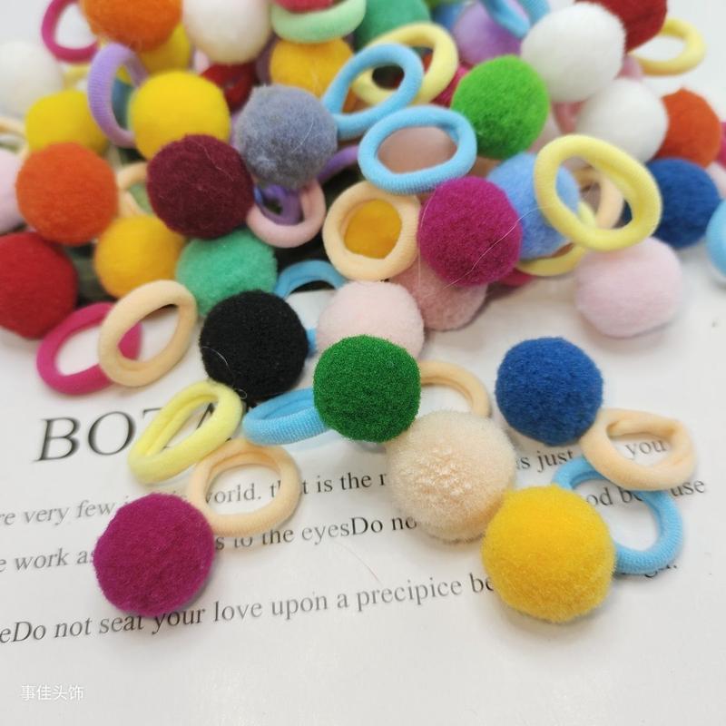 Product Introduction of Dây Buộc Tóc Trẻ Em, Dây Buộc Tóc Pom-Pom Dễ Thương, Dành Cho Bé Gái Và Bé Trai, Đầy Màu Sắc, Dây Buộc Tóc Bện Cho Bé, Phụ Kiện Tóc Năm Mới, Mua Lẻ, 2024 9