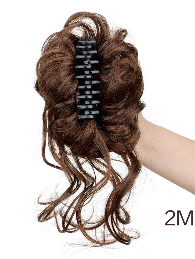 Product Introduction of Natural Fluffy Hair Bun, Synthetic Hair Bun with Hair Claw, Synthetic Hair Extensions for Women & Girls, Hair Accessories for Daily Use 3