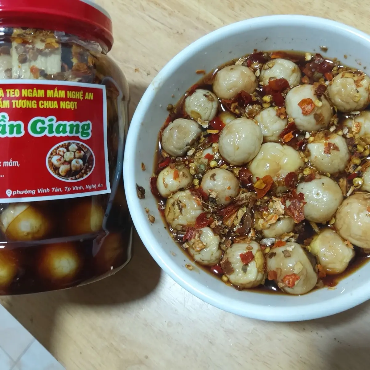 (Deal 9k) Cà teo ngâm mắm Nghệ An Trần Giang