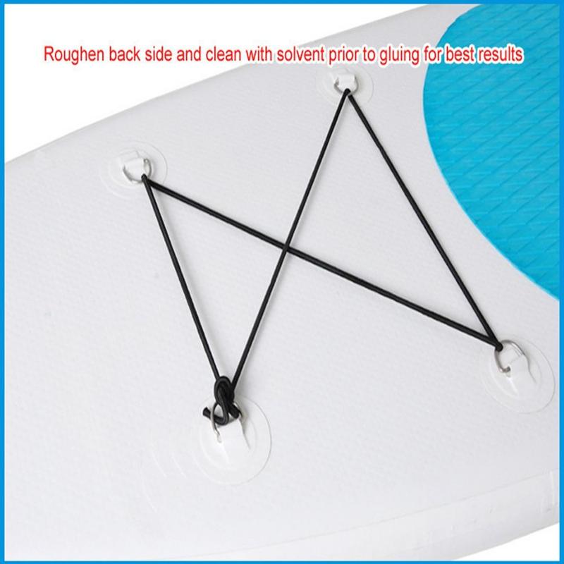 Product Introduction of 1/4Pcs Accessories Stainless Steel Round Ring Pad PVC Patch Elastic Bungee Rope Deck Rigging Sup D Ring 22