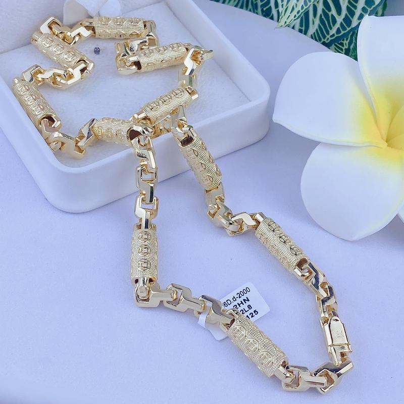  Dây chuyền nam kim tiền khoá hộp 3 lượng có ký hiệu đeo bền đẹp 