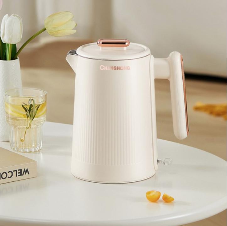  Ấm Đun Siêu Tốc Bình Đun Nước Inox 304 Dung Tích Lớn 1.8L 1500W Cách Nhiệt 2 Lớp An Toàn Không Mùi Ấm Siêu Tốc 