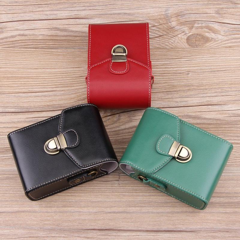 Product Introduction of Suitable for Canon G7x2/3 Protective Leather Case Sony Black Card Rx100m7 Zv1 Ricoh GR3 Camera Bag Crossbody 14