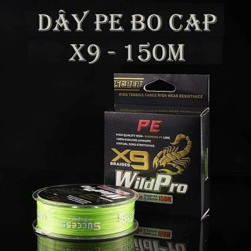 Dây Dù Câu Cá PE X9 Wild PRO ( Dù Bọ Cạp) Độ Bền Cao, Tải Cá Tốt