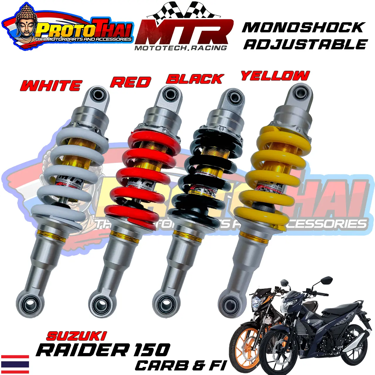 MONOSHOCK RAIDER 150 CARB & FI MTR - TikTok Shop Philippines