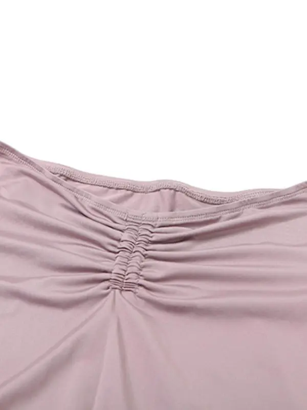 Two-piece Set  Women's Solid Wrap Cut Out Crop Top & Ruched Mermaid Skirt, Casual Fashion Cozy Mock Neck Long Sleeve Top & High Waist Skirt for Daily Outdoor Wear, Ladies Clothes for All Seasons Valentine's Day, gift 6
