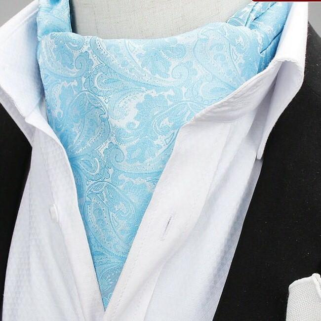 Product Introduction of High Quality Perth Pattern Cravat Formal Cashew Polka Dots Set Men's Gentleman Scarf Tie Wedding Accessories Gold Red Blue Purple Black 11