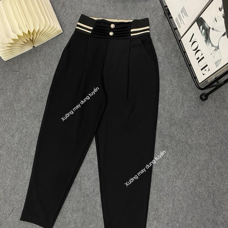 Quần baggy chất liệu UMI Hàn cao cấp , ghen bụng che khuyết điểm cho các chị e. Lên dáng siêu xinh mã 01 Nữ Women Pants Nhung 4