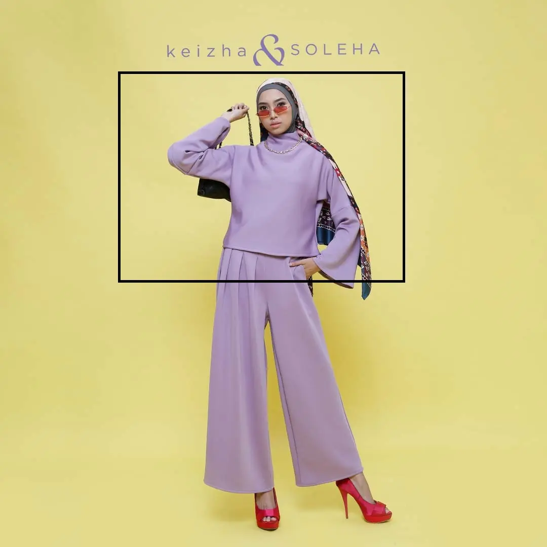 KEIZHA & SOLEHA Crop Top Genclang - Baju Blouse Atasan Wanita Pakaian