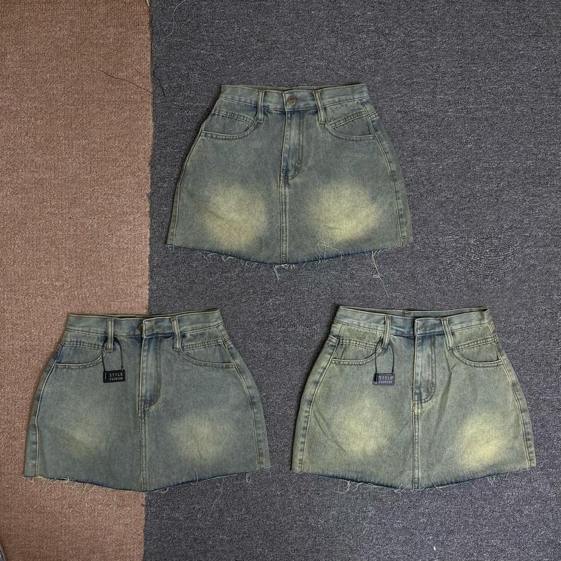  V43 - Chân Váy Ngắn Lai Tua Rua Có Lót Quần Nữ  Women 