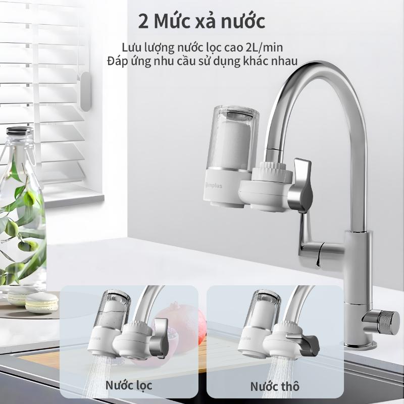 [HYUI] [New Arrival]Simplus Máy lọc nước tại vòi , 7 tầng lọc, lõi lọc gốm sứ dễ dàng vệ sinh, dùng cho nhà bếp và nhà vệ sinh 4