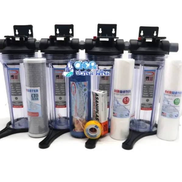 Paket filter air ekonomis 4 housing clear