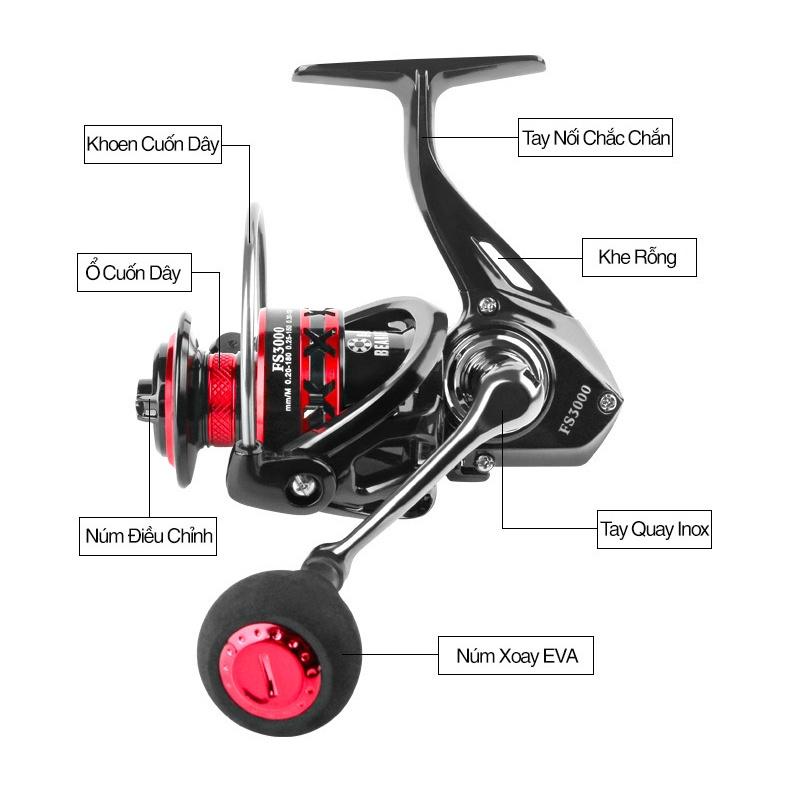 Máy Câu Kim Loại Deukio FS từ 2000 - 7000 Bắt Cá Fishing