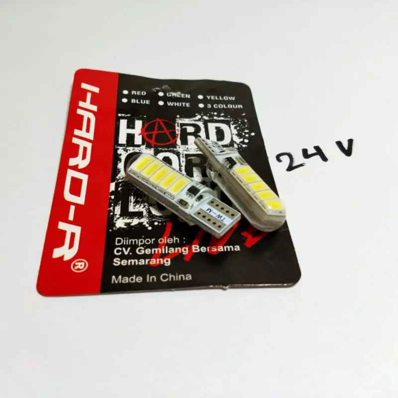 Lampu Led T10 Senja Kota Truk Bus 24Volt Kedip Strobo 2pcs Car Kendaraan 0