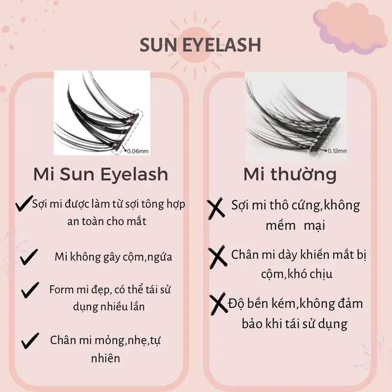 [Tặng keo, nhíp] C11 - Mi dưới hình ngọn lửa phù hợp make Douyin và makeup hàng ngày Trang Điểm Nữ 4
