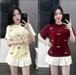 Áo Thun Nam Nữ In Chữ MIN, Áo Phông Unisex From Rộng Top Cổ Tròn Women