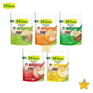 HBK Milna Bubur Reguler 6+ 120 Gr Makanan Mpasi Bayi Newborn Baby Food Halal DHA BPOM Tanpa Pengawet