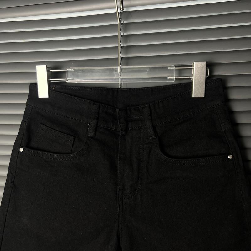 Mã Short Jean Trơn Cao Cấp Trắng- Đen. Menswear Cotton Quần Có Túi  Màu Trắng 6