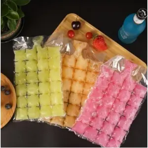 PLASTIK CETAKAN ES BATU SIRUP SYRUP 10 PCS ICE BAG CUBE SEKALI PAKAI