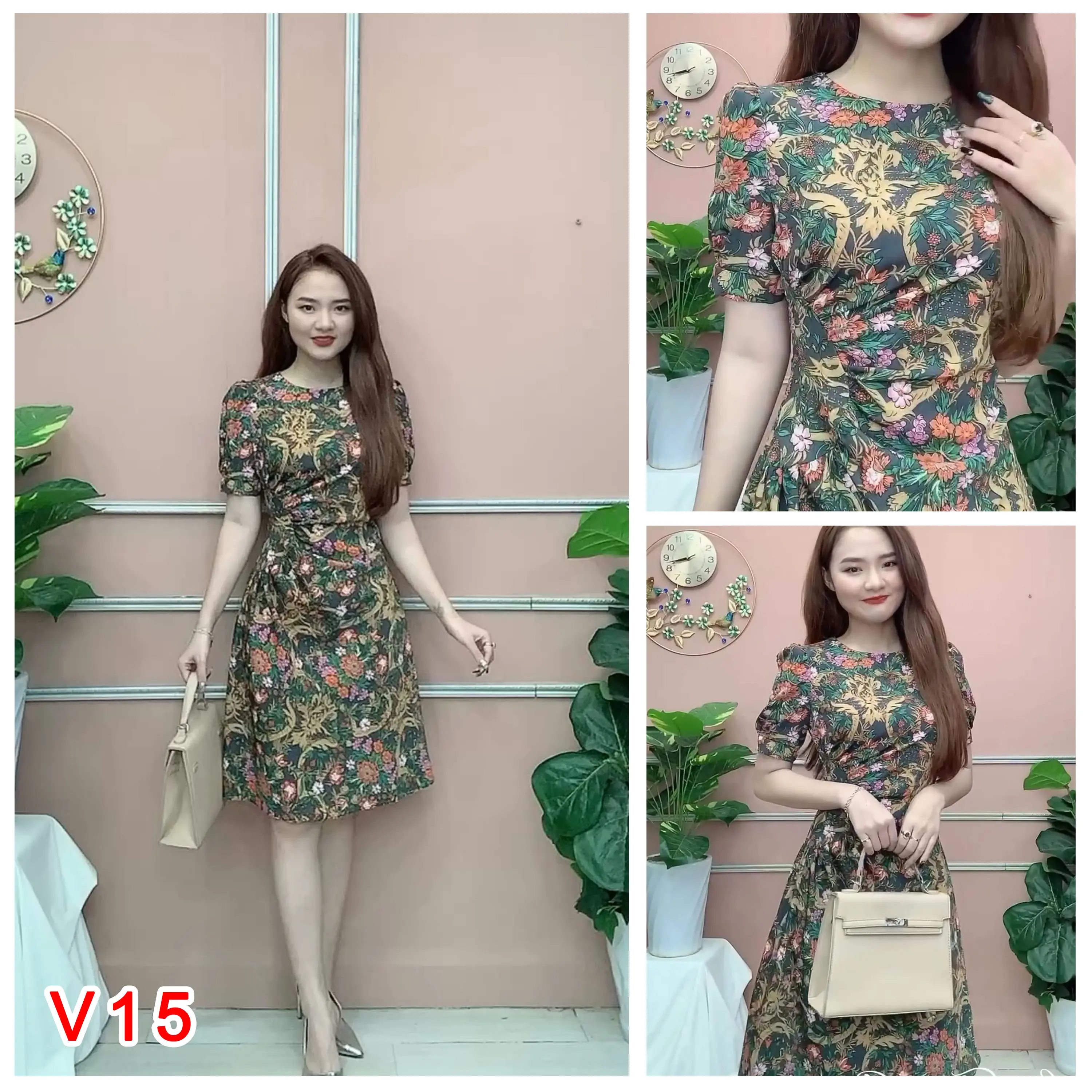 Đầm nữ thiết kế V15 - Diện một chiếc váy sang trọng - Quý phái kiêu sa - Dress, Women