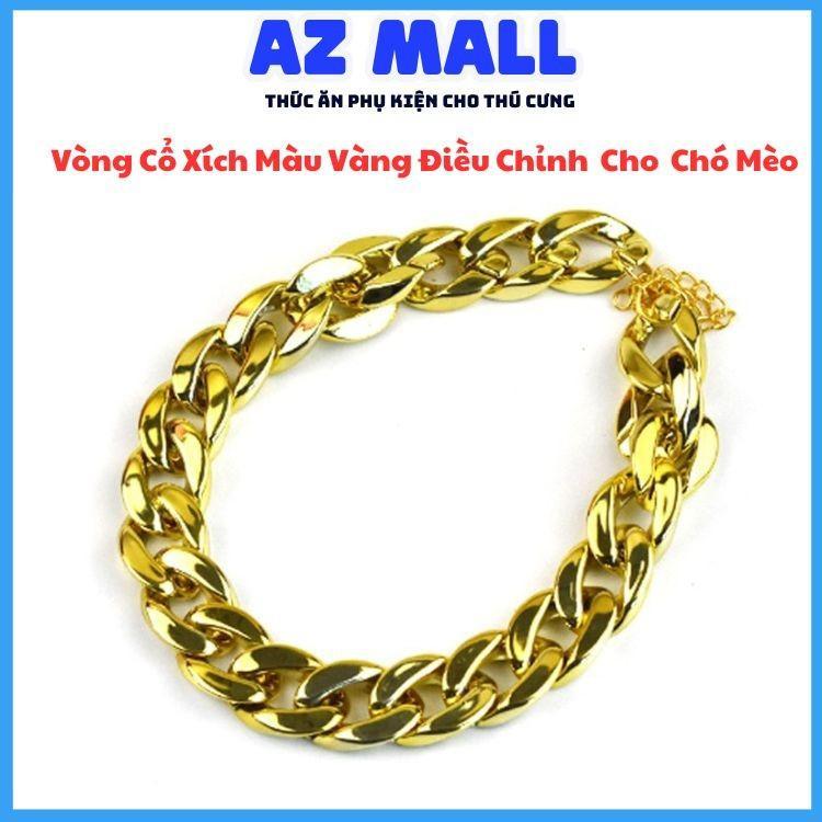   27 cm Vòng Cổ Xích Màu Vàng Điều Chỉnh Được Cho Thú Cưng Chó Mèo vòng  cổ chuỗi  thú cưng 