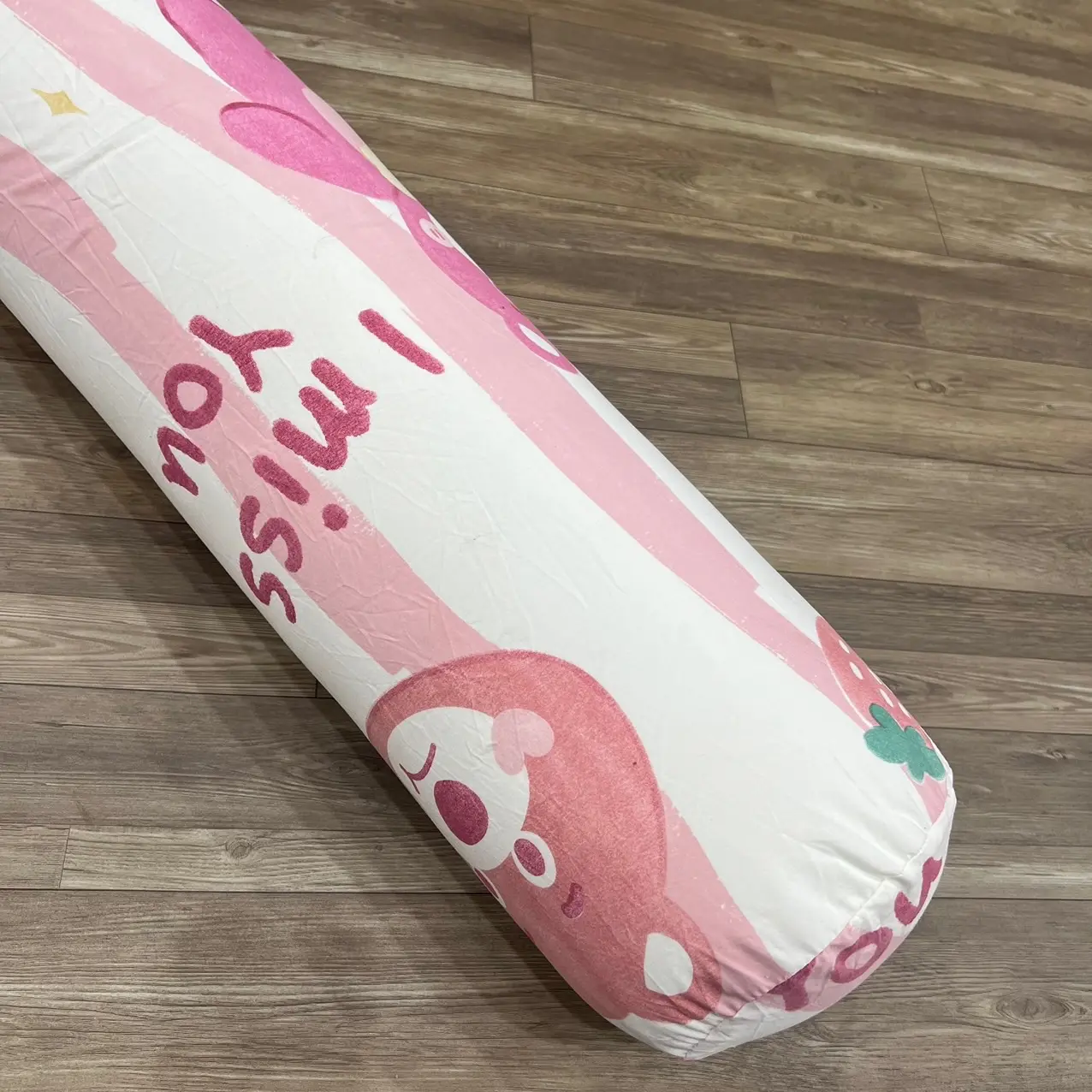Vỏ gối ôm cotton đũi hữu cơ xơ đậu nành có khoá kéo hông sườn 35x100cm