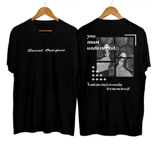 Kaos SO SEPATU laki-laki atasan Murah distro gambar sablon keren gratis ongkir Casual Crew Neck Crew Neck