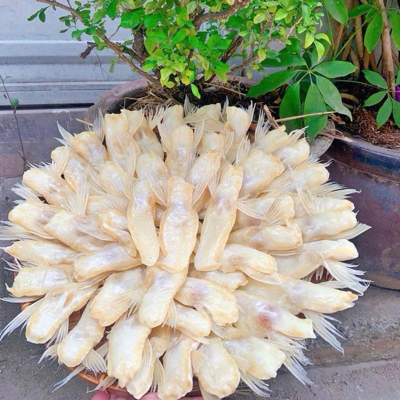 500gram Food Ức mỡ cá dứa ( cá basa ), không chất bảo quản, phơi nắng tự nhiên ( vị mặn vừa ăn) khô bụng 0