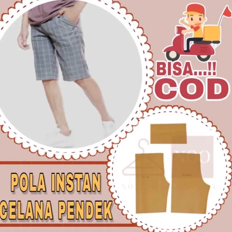 Pola instan Celana Pendek Pria