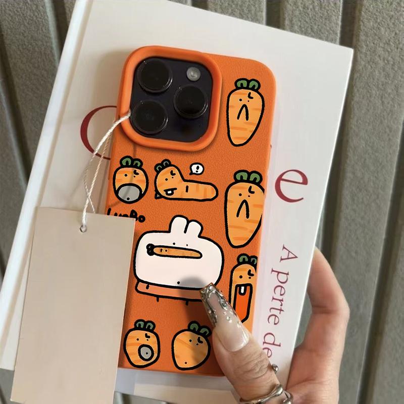 Cà rốt cho iPhone 17 16 15 trường hợp iPhone 14 16 12pro phim hoạt hình dễ thương xr chống sốc mới iPhone 17pro