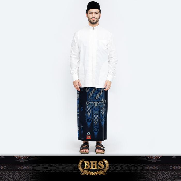 Gambar Sarung BHS Infinity Gold Motif V32 SNB SJ Navy dari SarungBHS Kab. Gresik Tokopedia