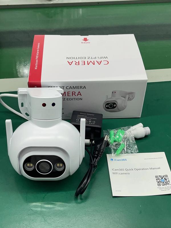 Home-Mall 4K HD wireless CCTV camera waterproof rotatable interactive color visual in the dark motion detection with white instant mobile alarm Cable Charging 8