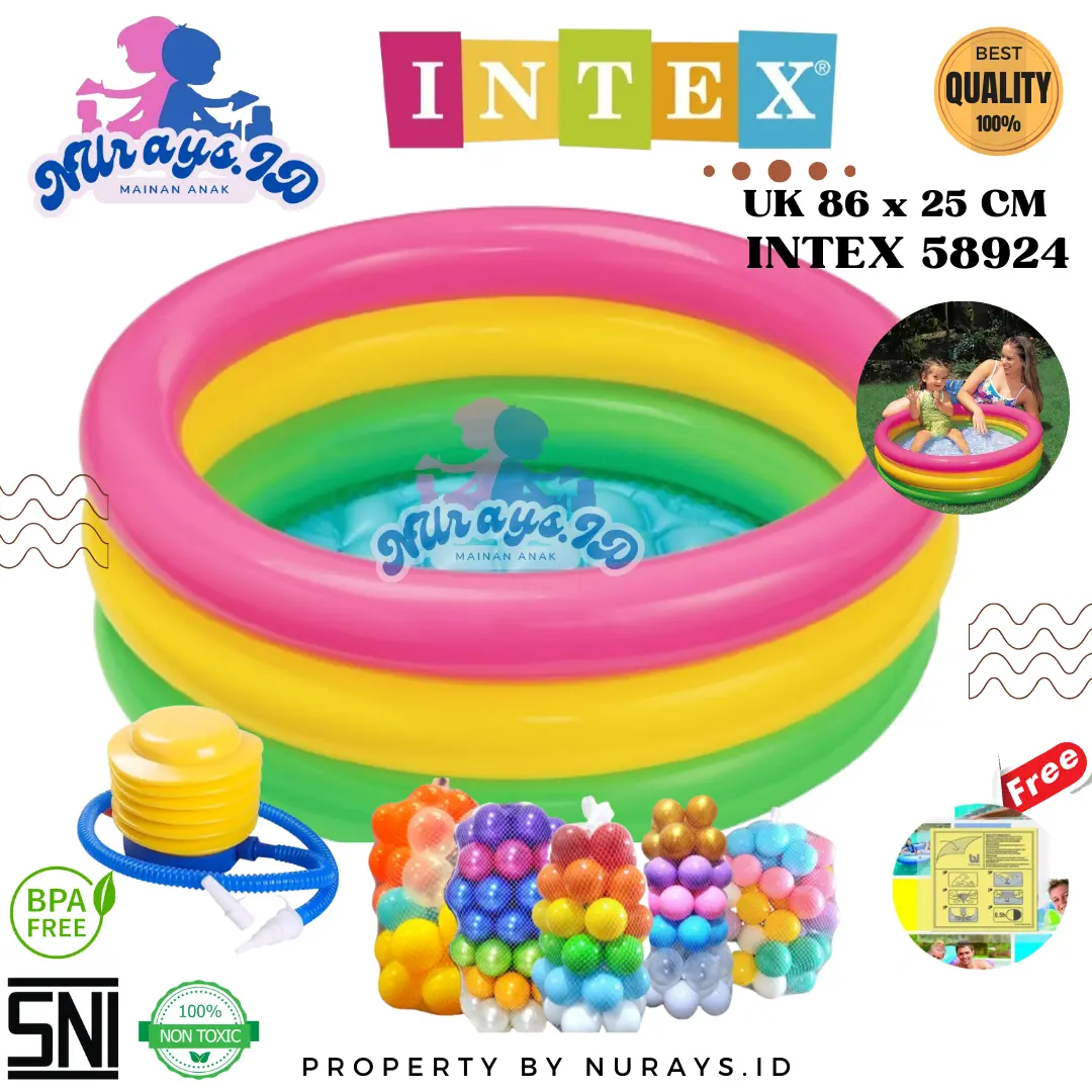 Kolam Renang Anak INTEX 58924 Paket Komplit