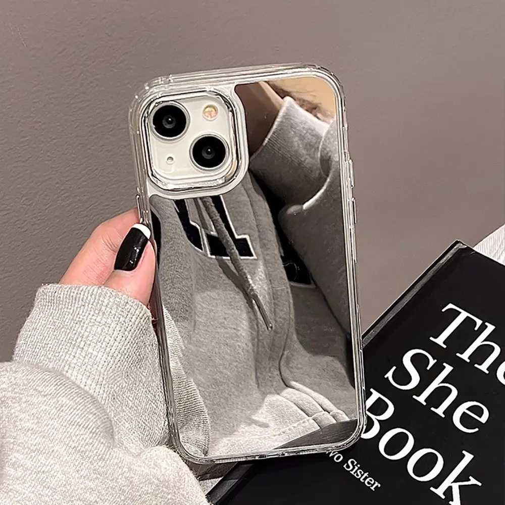 Fashion Mirror Electroplating Phone Case for IPhone 11 ProMax 14 12 13 Pro Max X XR XS Max 14 Plus Shockproof Covers Cool Style Make Up Cellphone Phone Casing