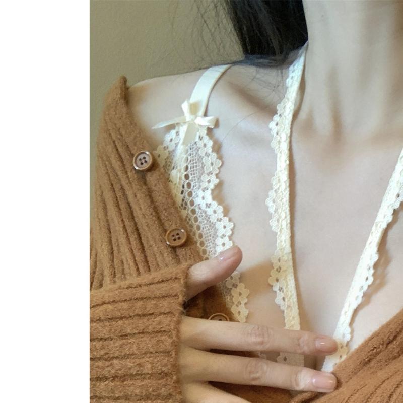 Product Introduction of Áo Vest Hai Dây Ren Gợi Cảm, Áo Ngực Nữ, Hàng Mới Về, 32-387SB 22