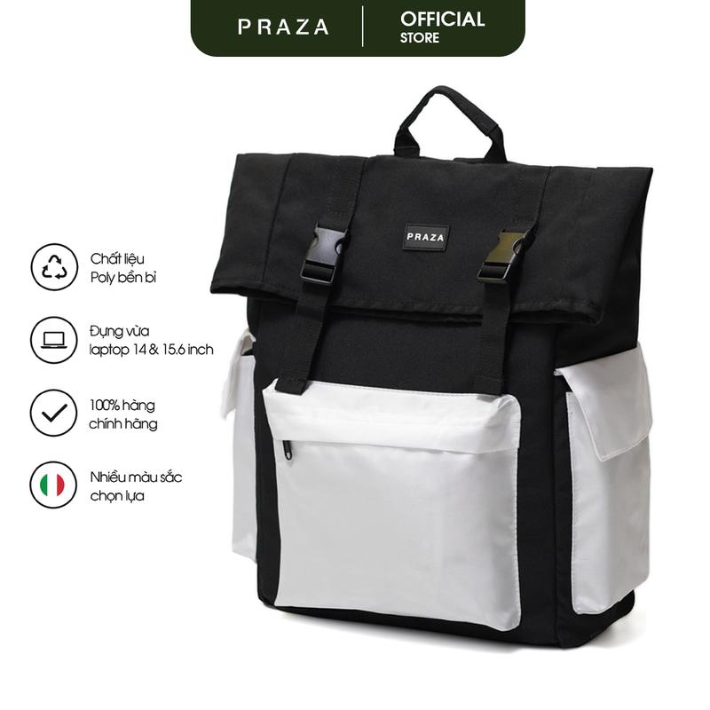 Balo Ulzzang Đựng Laptop Dành Cho Nam Nữ Chất Liệu Vải Poly Canvas 1000D Trượt Nước - BLT197