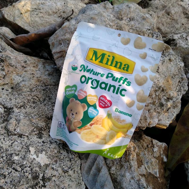 Snack anak Milna Nature Puffs Organik 15g 2