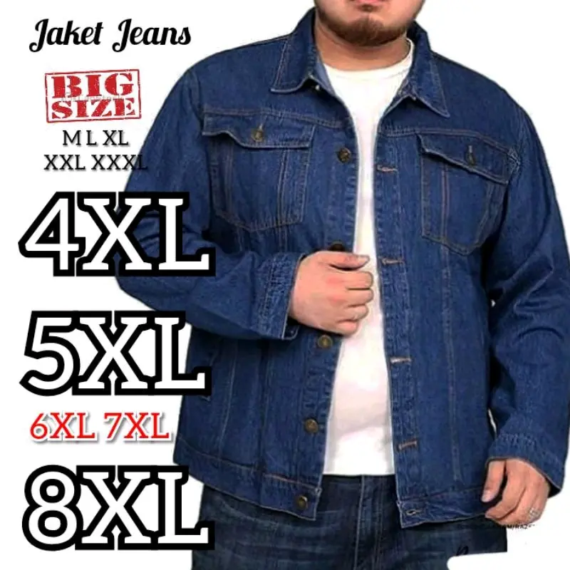 Jaket Jeans blue wosh M L XL 4XL 6XL 8XL 1