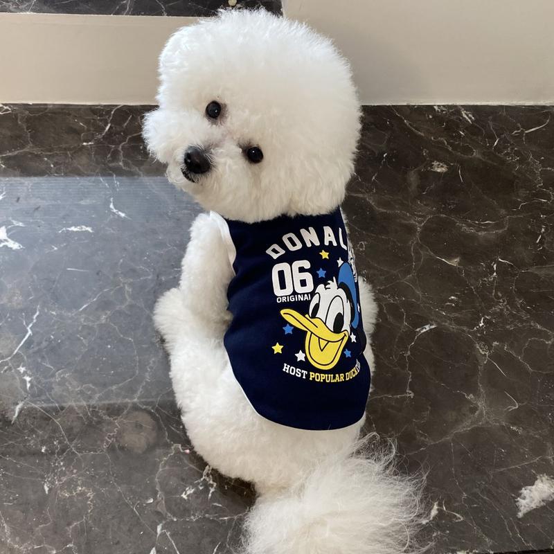 Product Introduction of Spring and Summer Puppy Dog Pet Clothes Cat Vest Pomeranian/Bichon Frise Teddy Schnauzer Handsome Thin Small Dog 9