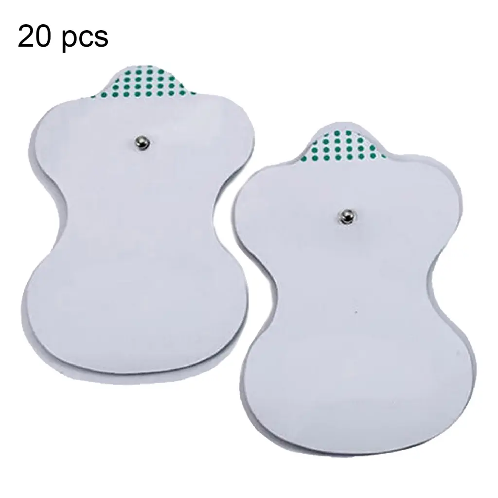 [Hu] Miếng Đệm Điện Cực, 20 Miếng, Miếng Dán Mát Xa Thoải Mái, Tương Thích Sinh Học, Miếng Đệm Kích Thích Thoải Mái, Thư Giãn, Hữu Ích, Hình Quả Bầu, Miếng Đệm Điện Cực Hàng Tens Cho Gia Đình, Tự Dính