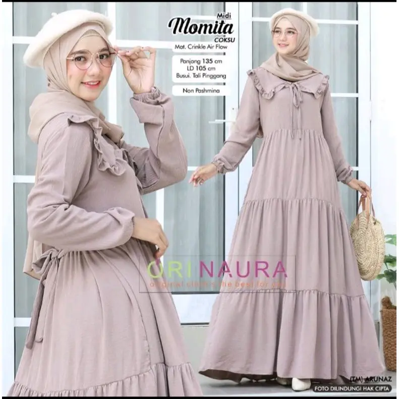 GAMIS CRINKLE AIRFLOW TERBARU MURAH Wanita Muslim