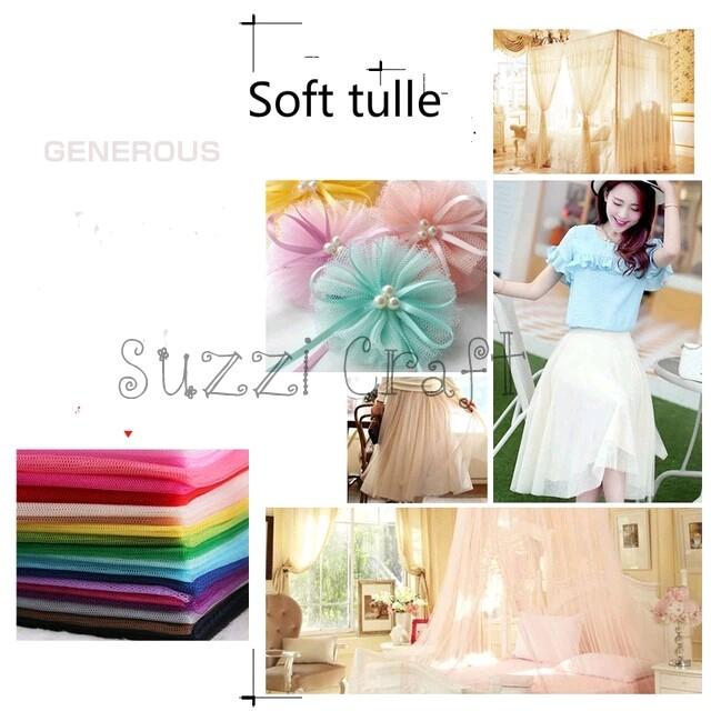 Gambar Kain Tile per meter lebar 130cm / Tulle /wedding veil/tidak melar Satin - Peach dari Suzzi Craft Kab. Mojokerto Tokopedia